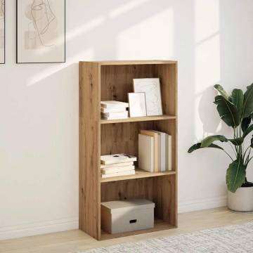 Bookcase Artisian Oak 60x30x114 cm - Durable Engineered Wood