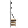 Clothes Rack with Shoe Storage - Sonoma Oak 100x40x184 cm