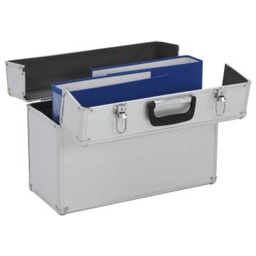 Durable Aluminium Tool Case - 47x36x20 cm - Silver