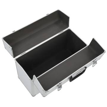 Durable Aluminium Tool Case - 47x36x20 cm - Silver