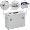 Durable Aluminium Tool Case - 47x36x20 cm - Silver