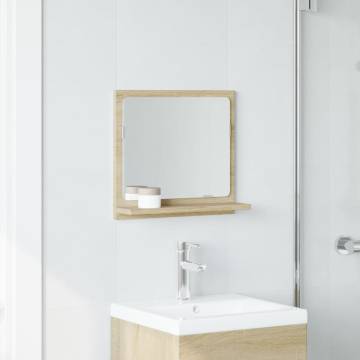 Bathroom Mirror Cabinet in Sonoma Oak - 40x11x37 cm