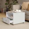 High Gloss White Coffee Table - Stylish & Practical 55x55 cm