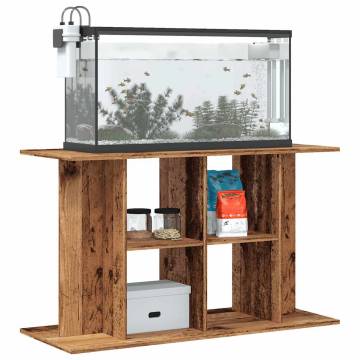 Aquarium Stand Old Wood 100x40x60 cm - Stylish & Durable