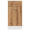 Drawer Bottom Cabinet in Artisan Oak - 40x46x81.5 cm