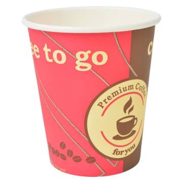 1000 Pcs Disposable Paper Coffee Cups - 8 oz | Hipomarket UK