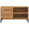 Artisan Oak Record Cabinet - Stylish Storage Solution