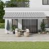  Manual Retractable Awning Anthracite and White 600x300 cm Colour anthracite and white Size 600 x 300 cm Quantity in Package 1 