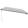 Manual Retractable Awning 600x300 cm - Anthracite & White