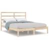 Solid Wood Bed Frame 135x190 cm Double - Modern & Rustic Design