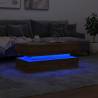 Modern Coffee Table with LED Lights - Artisian Oak 90x50 cm