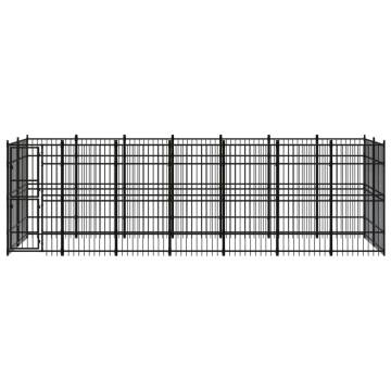 Outdoor Dog Kennel Steel 12.9 m² | Durable & Secure