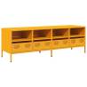 Sturdy Mustard Yellow TV Cabinet - 135x39x43.5 cm