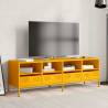 Sturdy Mustard Yellow TV Cabinet - 135x39x43.5 cm