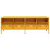 Sturdy Mustard Yellow TV Cabinet - 135x39x43.5 cm