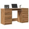  Writing Desk Artisan Oak 140x50x77 cm Engineered Wood Colour artisan oak 