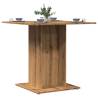 Artisan Oak Dining Table - Minimalist Design, 80x80 cm