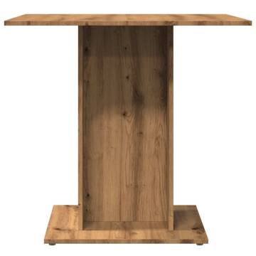 Artisan Oak Dining Table - Minimalist Design, 80x80 cm