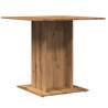 Artisan Oak Dining Table - Minimalist Design, 80x80 cm