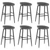 7 Piece Black and Grey Bar Set - Modern Design for Home & Garden