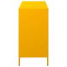 Stylish Mustard Yellow Sideboard - Cold-Rolled Steel Storage