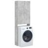 Washing Machine Cabinet Concrete Grey - Organize Your Space