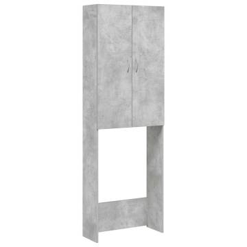 Washing Machine Cabinet Concrete Grey - Organize Your Space