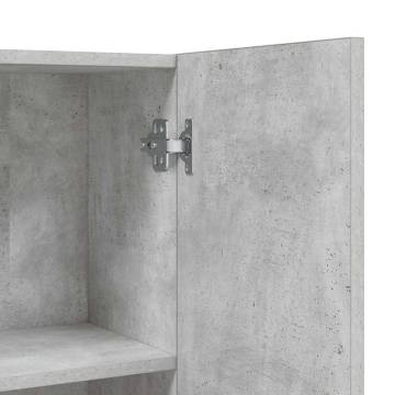 Washing Machine Cabinet Concrete Grey - Organize Your Space