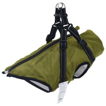 Waterproof Dog Coat with Harness - Army Green XL | Hipo Market