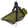  Dog Coat with Harness Waterproof Reflective Army Green XL Colour army green Size xl 