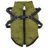 Waterproof Dog Coat with Harness - Army Green XL | Hipo Market