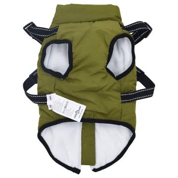 Waterproof Dog Coat with Harness - Army Green XL | Hipo Market