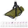 Waterproof Dog Coat with Harness - Army Green XL | Hipo Market