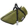  Dog Coat with Harness Waterproof Reflective Army Green 3XL Colour army green Size 3xl 