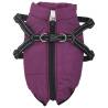 Dog Coat with Harness Waterproof Reflective Purple XL - Hipomarket