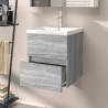 Sink Cabinet Grey Sonoma - Stylish & Functional | Hipomarket