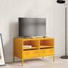 Stylish Mustard Yellow TV Cabinet - 68x39x43.5 cm