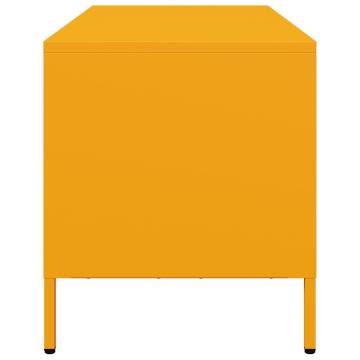 Stylish Mustard Yellow TV Cabinet - 68x39x43.5 cm