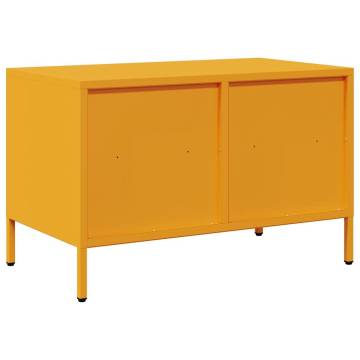 Stylish Mustard Yellow TV Cabinet - 68x39x43.5 cm