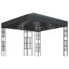 Gazebo with LED String Lights 3x3m Anthracite - Stylish Outdoor Shade