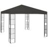 Gazebo with LED String Lights 3x3m Anthracite - Stylish Outdoor Shade