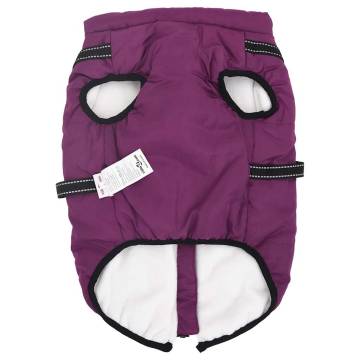 Waterproof Reflective Dog Coat with Harness - 5XL Purple