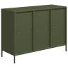 Stylish Olive Green Sideboard - 101.5x39x73.5 cm in Steel