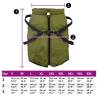 Dog Coat with Harness - Waterproof Reflective Army Green 4XL