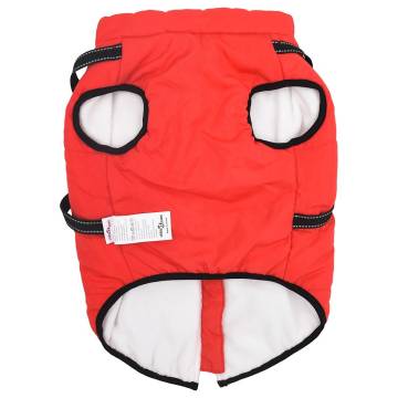 Waterproof Red Dog Coat with Harness – 6XL | HipoMarket