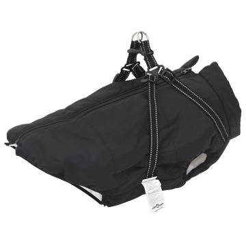 Dog Coat with Harness Waterproof Reflective Black 4XL - Hipo Market