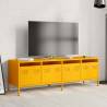 Stylish Mustard Yellow TV Cabinet - 135x39x43.5 cm