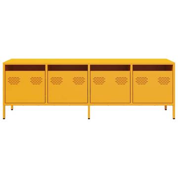 Stylish Mustard Yellow TV Cabinet - 135x39x43.5 cm