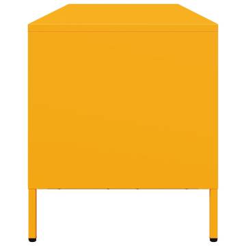 Stylish Mustard Yellow TV Cabinet - 135x39x43.5 cm