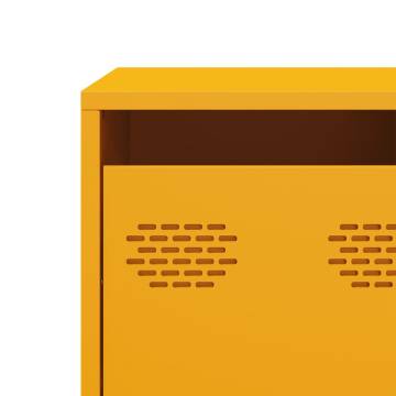 Stylish Mustard Yellow TV Cabinet - 135x39x43.5 cm